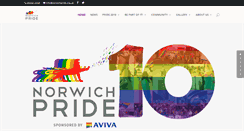 Desktop Screenshot of norwichpride.org.uk